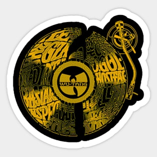 WUTANG VINYL EXCLUSIVE DESIGN orange Sticker